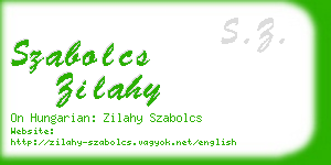 szabolcs zilahy business card